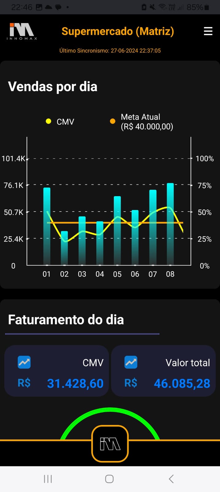 Imagem da tela do aplicativo